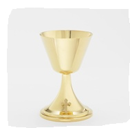 Radiance Chalice | 24K Gold-Plated with Cross Accent