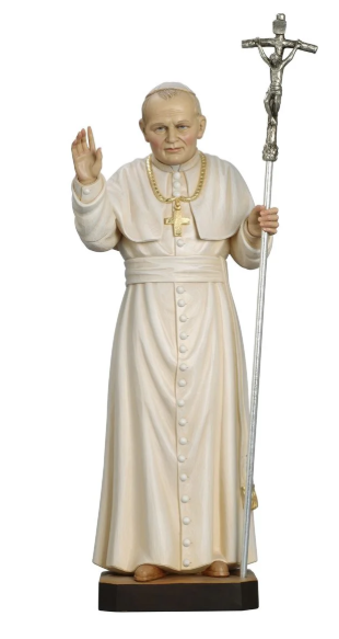 Saint John Paul II: Legacy in Color Painted - 6 or 8 Inches