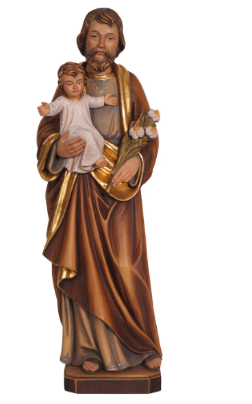 Saint Joseph with the Infant Christ: Protector of the Holy Family - 6 Inches