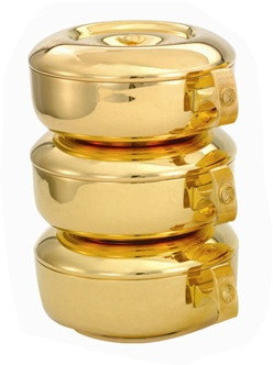 Golden Luminescence Stacking Ciborium