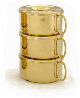 Golden Radiance Stacking Ciborium