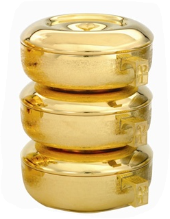 Divine Texture Gold Stacking Ciborium