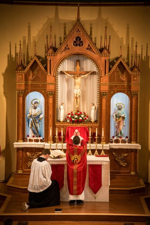 Custom Back Altar | Handcrafted Catholic Sanctuary Furniture | Made to Order