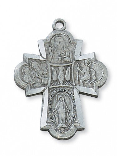 PEWTER 4 WAY MEDAL 24"CH&BX