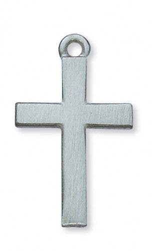 PEWTER CROSS 24"CH&BX