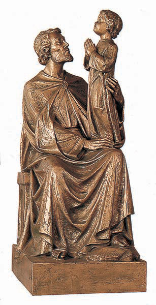 Cast in Bronze or Carved in Marble St. Joseph Statue | Made In Italy