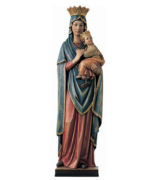 Hand Carved in Linden Wood or Fiberglass Our Lady of Perpetual Help Statue | Made in Italy