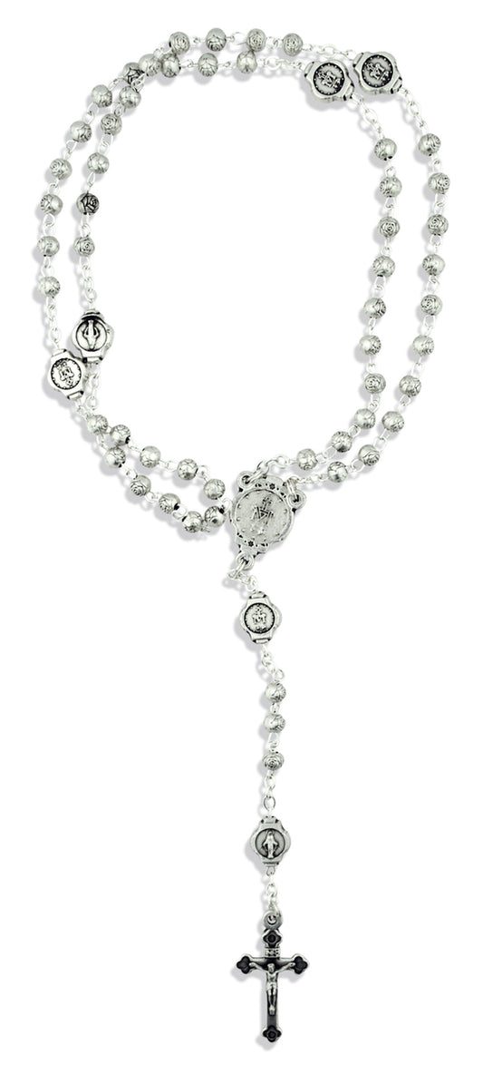 Beautiful Catholic Rosary and Case Gift Set (Divine Mercy)