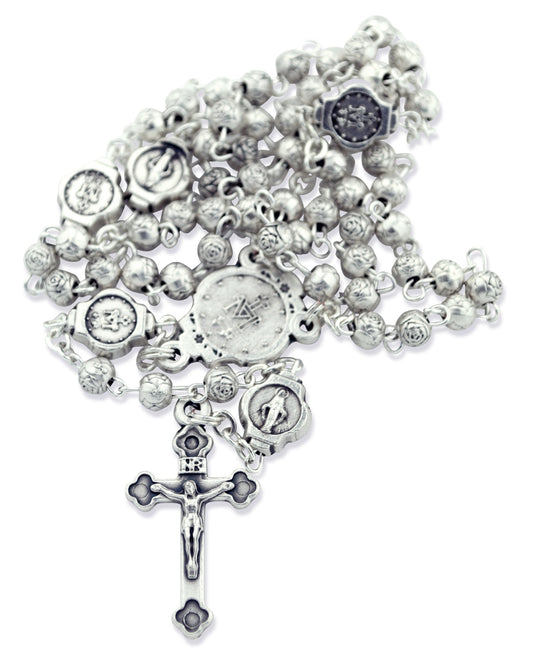 Beautiful Catholic Rosary and Case Gift Set (Immaculate Conception)