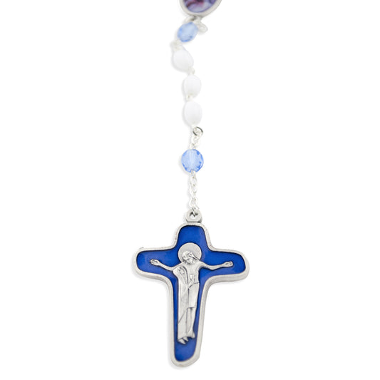 Catholic Mother Teresa Glass Bead Rosary