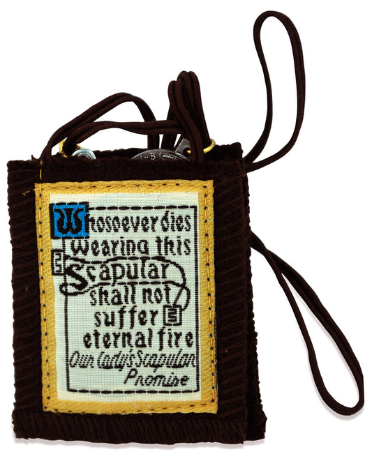 Authentic Catholic Scapular - 100% Wool (Saint Joseph)