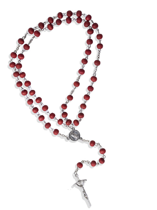 Rose Scented Saint Mother Teresa Rosary and Prayer Kit - Vatican Imports