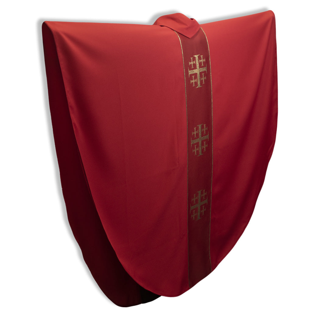 Venerare - 3 Gold Crosses, Red