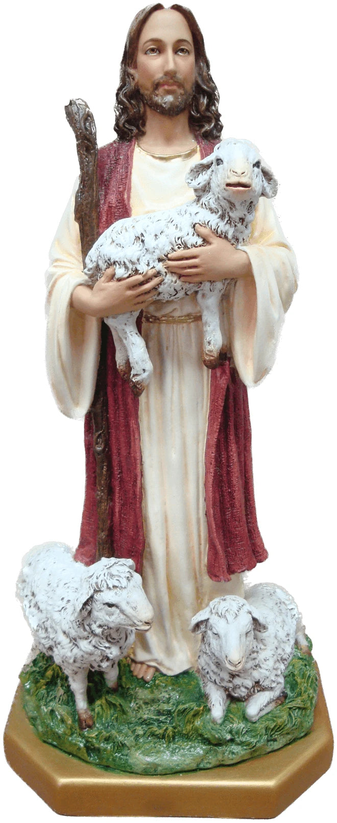 The Gentle Shepherd: Christ Our Guide – 13″ Devotional Statue