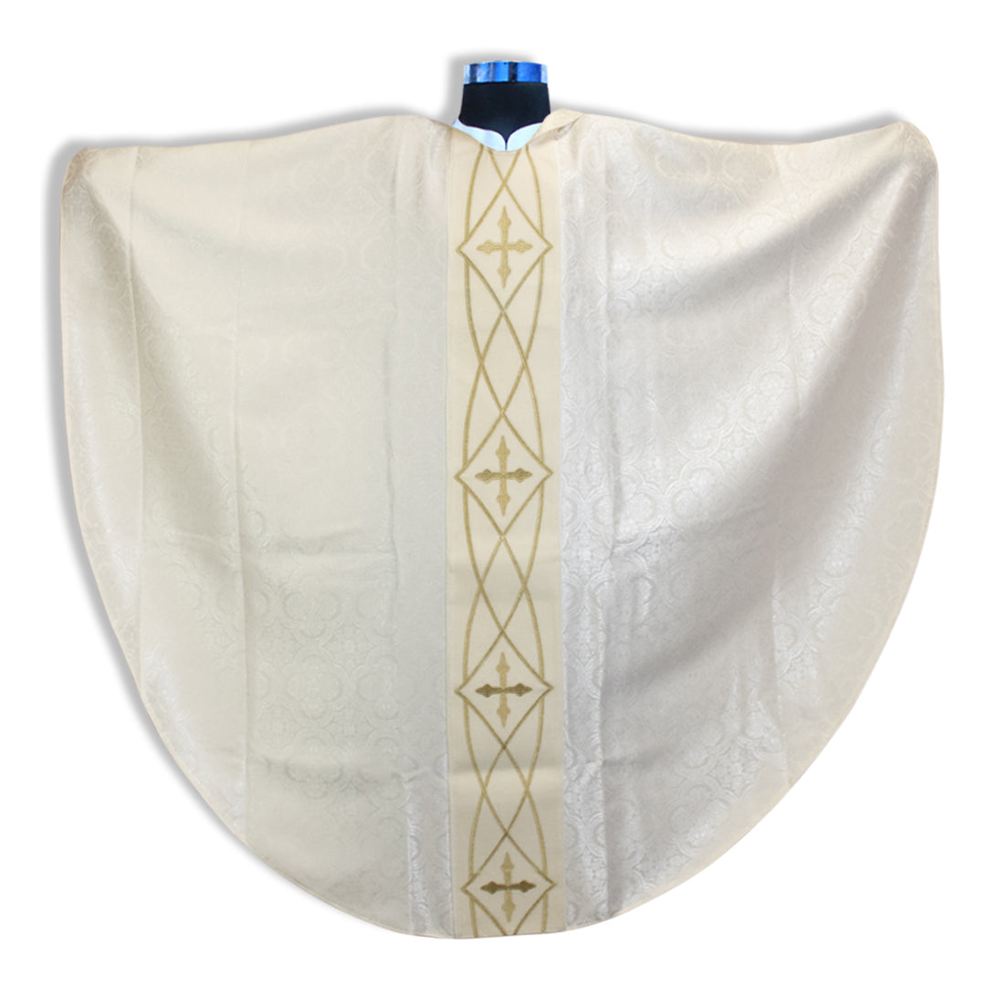Venerare - 3 Gold Cross Damask