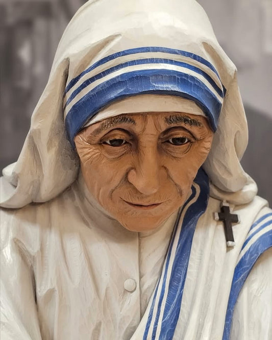 Custom Lifesize Lifesize Saint Mother Teresa Statue | Hand-Carved Masterpiece by Diego | Exclusive Trinity Church Supply Religious Sculpture