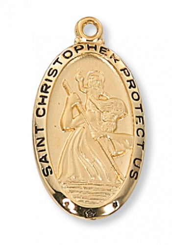 G/SS ST CHRIS 24" CHAIN & BOX