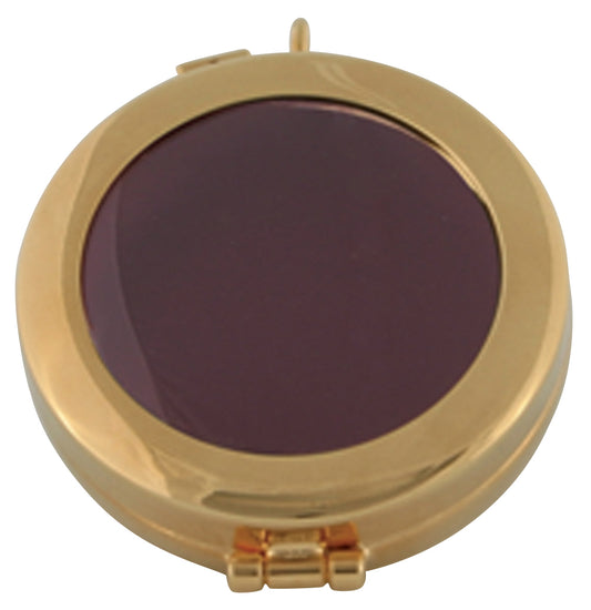 Timeless 24K Gold Plated Hinged Case with See-Through Lid