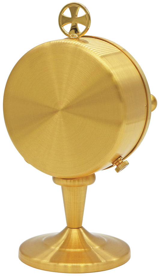 Timeless 24k Gold-Plated Monstrance with Satin Finish, 3-1/2˝ Luna Capacity