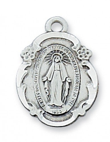 PEWTER MIRACULOUS MEDALS WITH