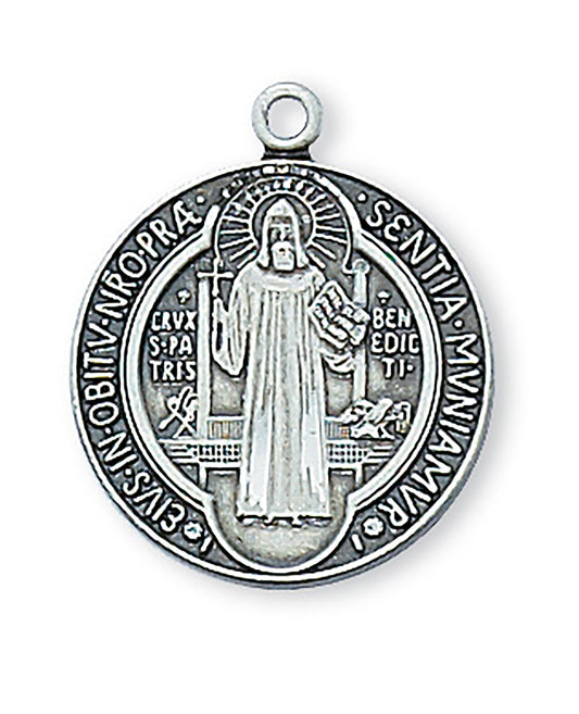 Sterling Silver Healing Saint Medal