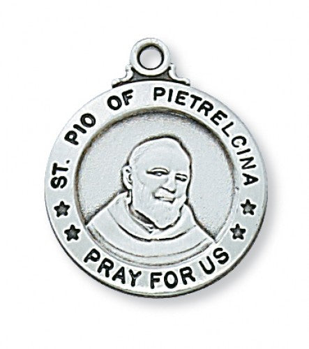 SS ST. PADRE PIO 20" CHAIN&BOX