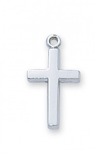 STERLING SILVER CROSS 16" CH