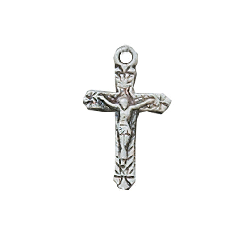 Crucifix sterling silver with 16" Chain