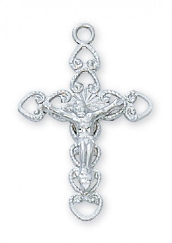 Crucifix sterling silver with 18" chain