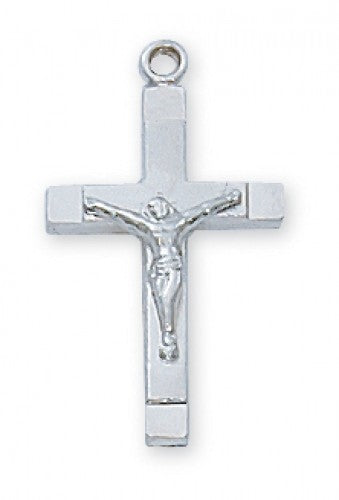 Crucifix sterling silver with 18" chain