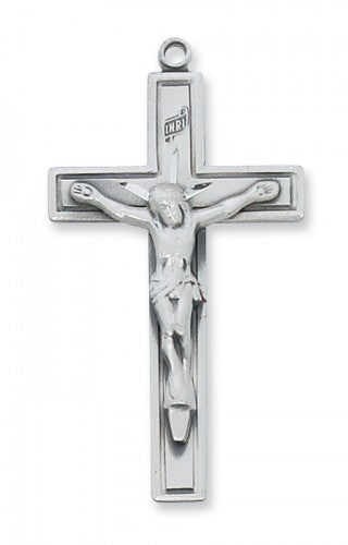 Crucifix Sterling Silver with 24" Chain