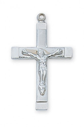 Crucifix sterling silver with 18" chain