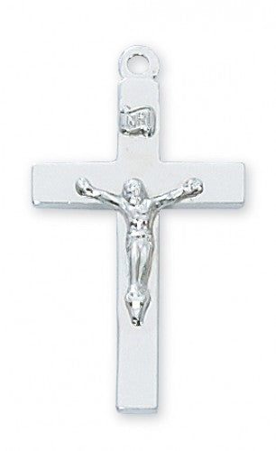 Sterling Silver Cross on a 20" Chain with a gift box