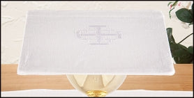 Poly/Cotton Blend Jerusalem Cross Chalice Pall with Insert - 4/pk