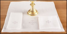 100% Linen Jerusalem Cross Corporal - 4/pk
