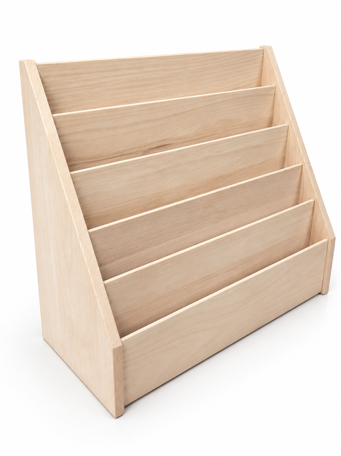 Solid Oak Multi-Pocket Church Pamphlet &amp; Literature Display Rack