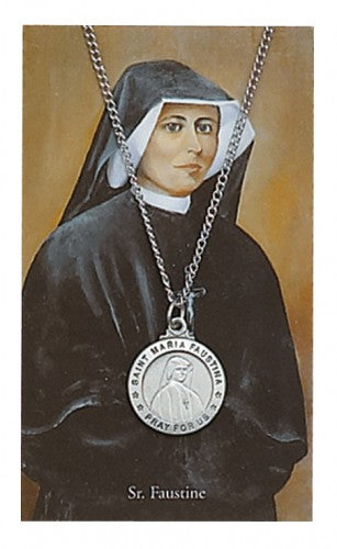 ST MARIA FAUSTINA PRAYER CARD SET