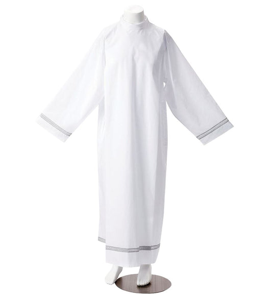Bogota Tervilor Alb C/200 by Sorgente – Lightweight Clergy Alb for Priests and Deacons | Washable Liturgical Vestment - X-Small