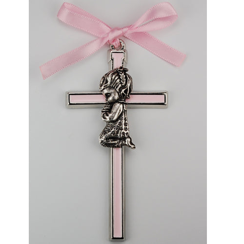 3 1/2" PINK GIRL CRIB CROSS