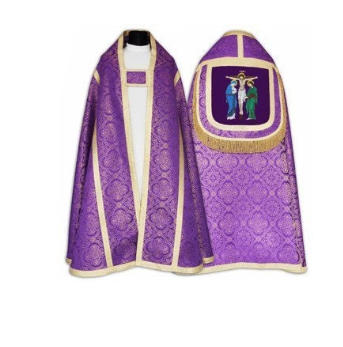 Purple Roman Cope "Crucifixion"