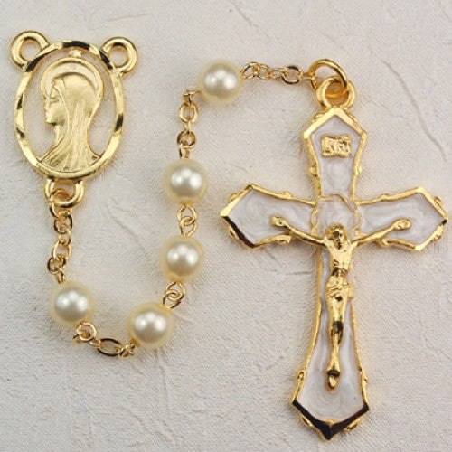 6MM GOLD PLATE PEARL RSRY