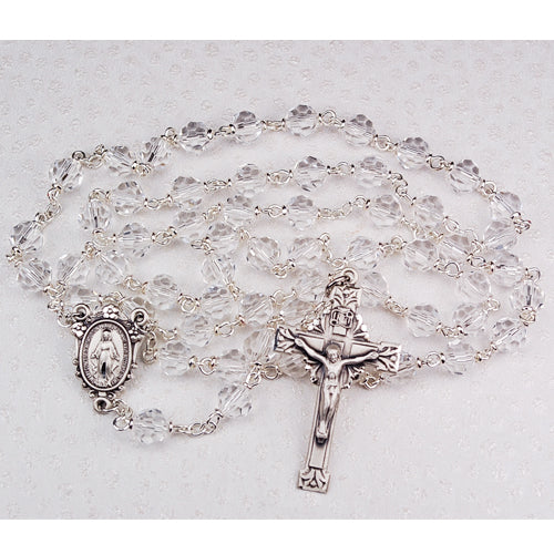 SS 7MM CRYSTAL TINCUT ROSARY