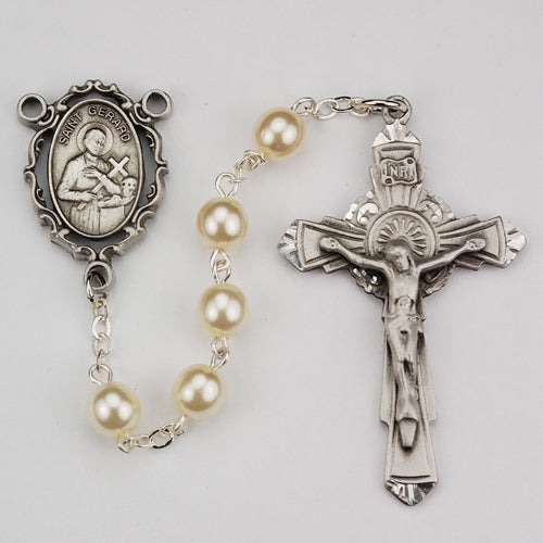 6MM PEARL ST GERARD ROSARY