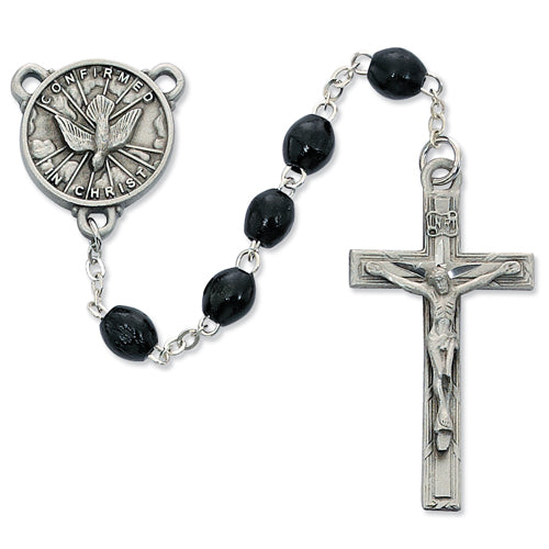 4 X 6 BLACK WOOD H.S. ROSARY
