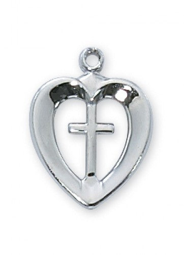 RF HEART CROSS 18"CH&BX