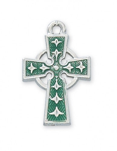 RF ENAMEL CELTIC CROSS 18"CH&B