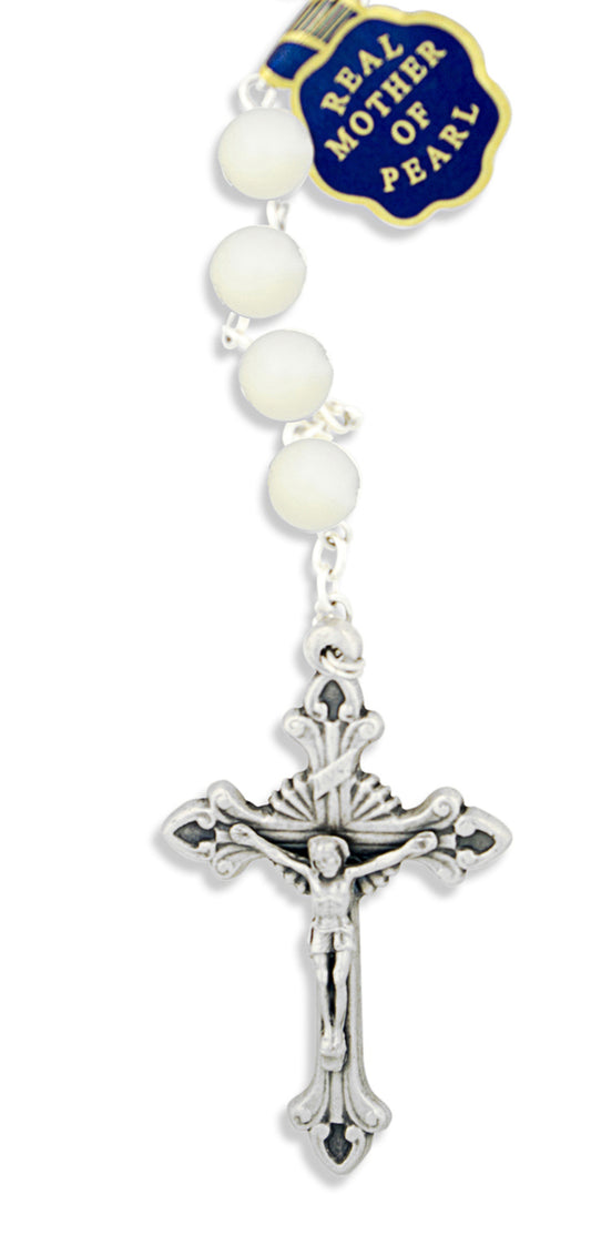 Beautiful Mother of Pearl Rosary by Vatican Imports