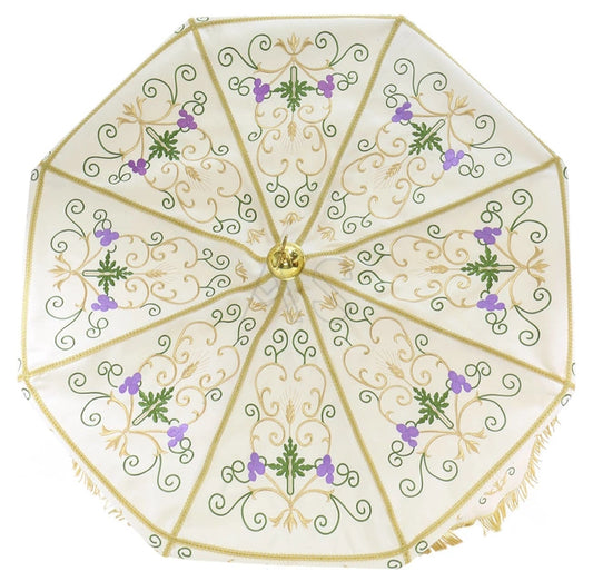 Processional Umbellino, also known as a baldachin or ombrellino.