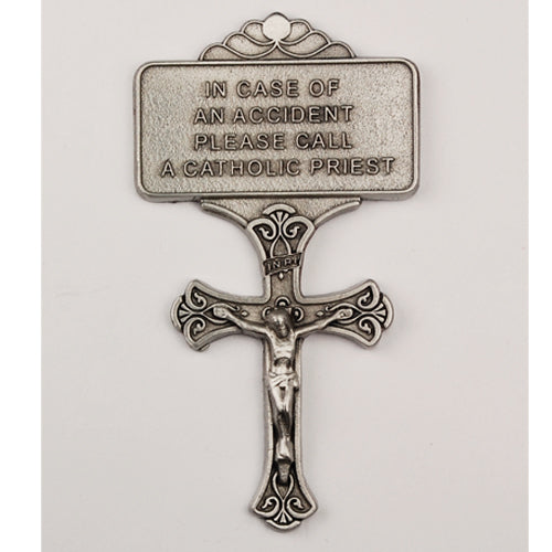 CRUCIFIX VISOR CLIP CARDED