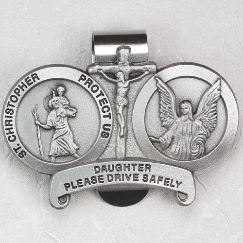 ST CHRIS/GA DAUGHTER VISORCLIP